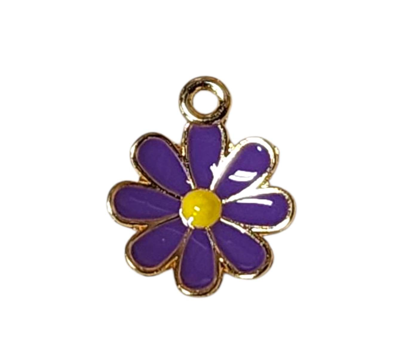 Purple Sunflower Charms