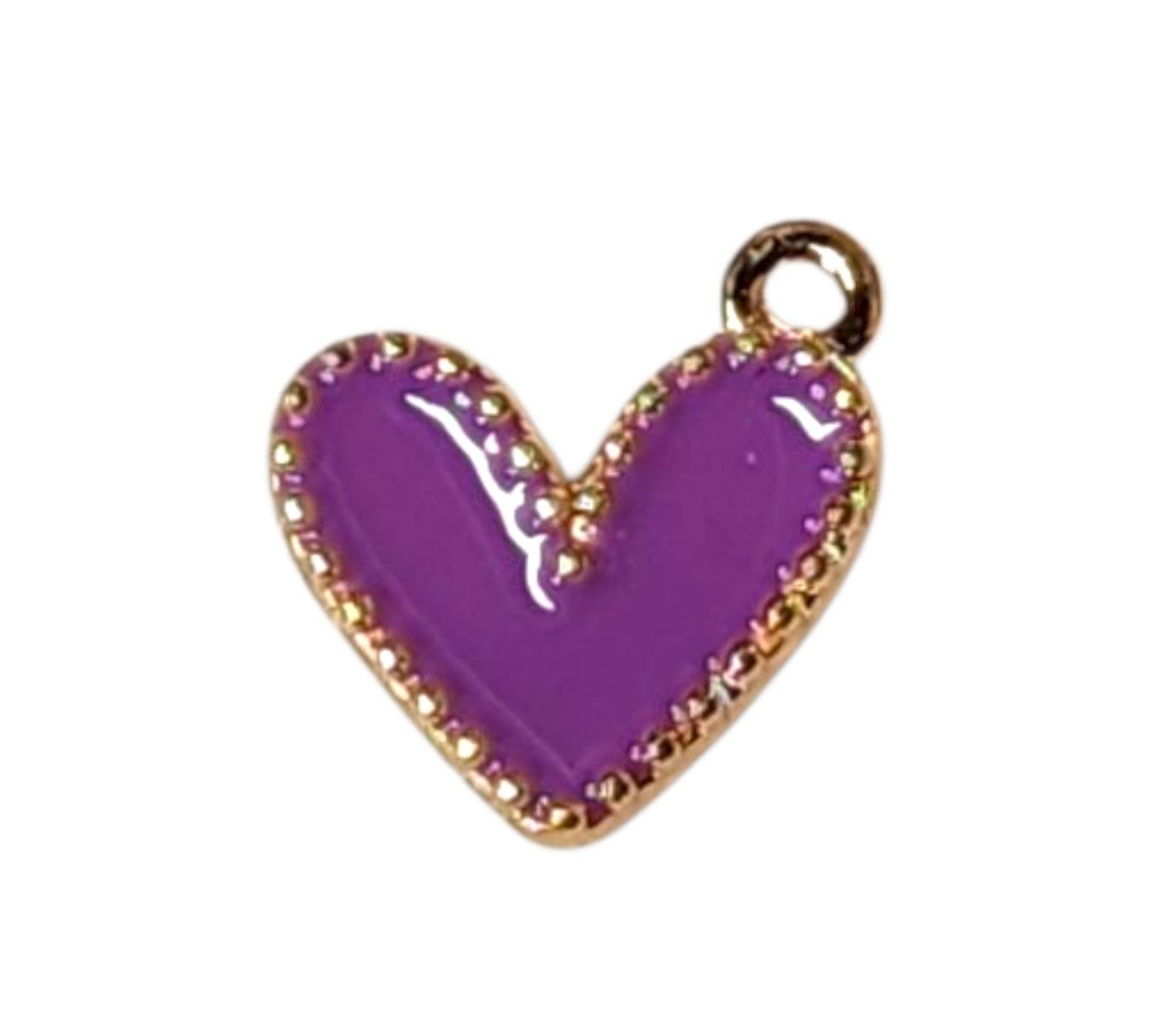 Purple Heart Charms