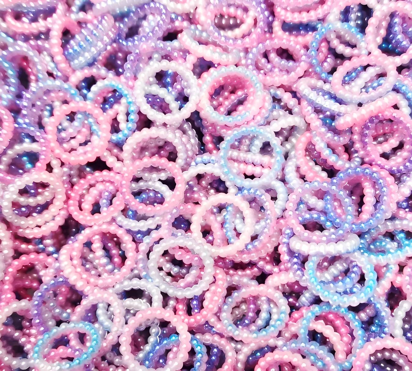 Pastel Dreamscape 14MM Large Hole Pearl Spacers