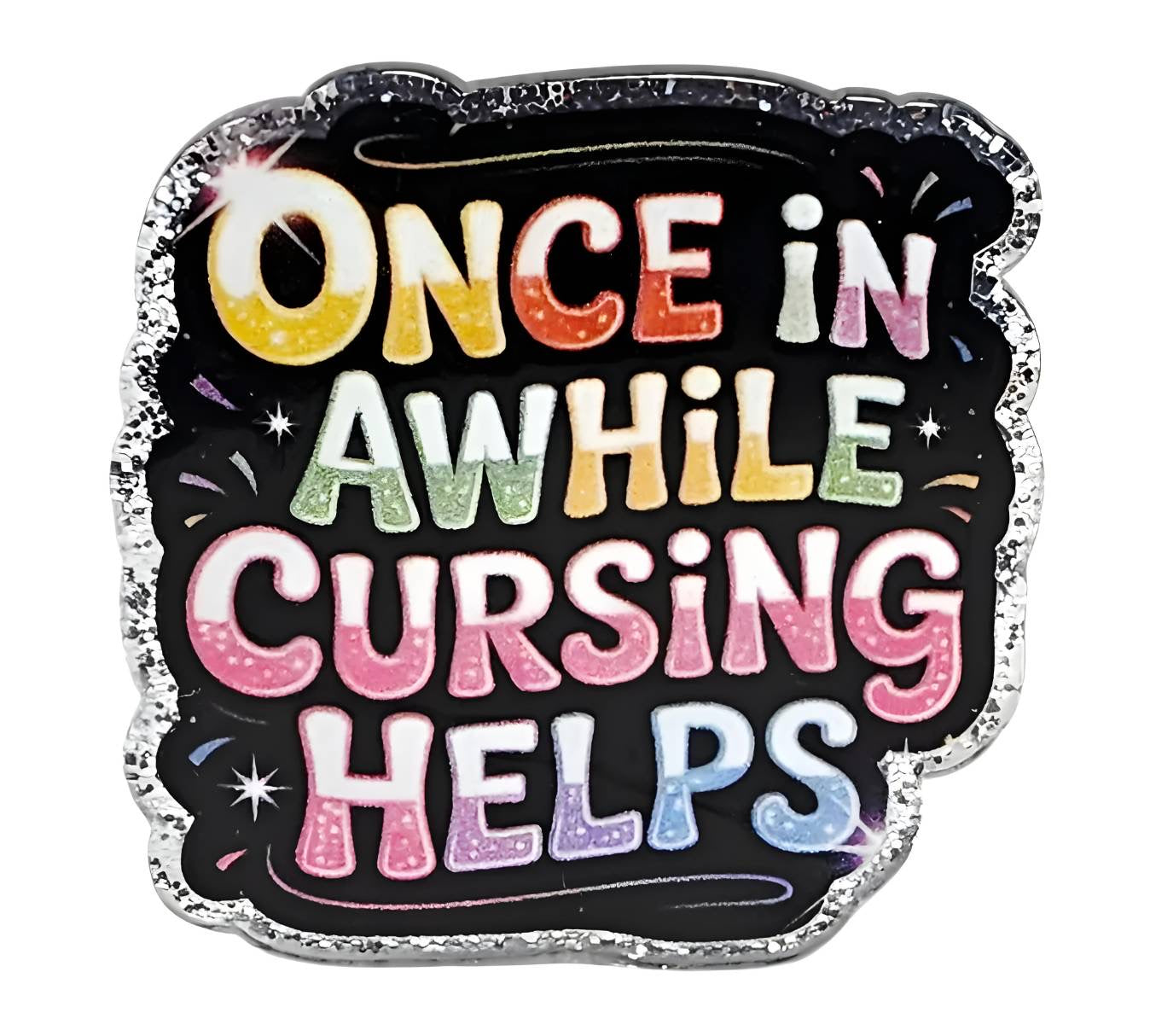Cursing Helps ~ Acrylic Flatbacks (Exclusive Bailey's Beads Design)
