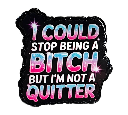 Not a Quitter ~Flatback Acrylics~ (Exclusive)