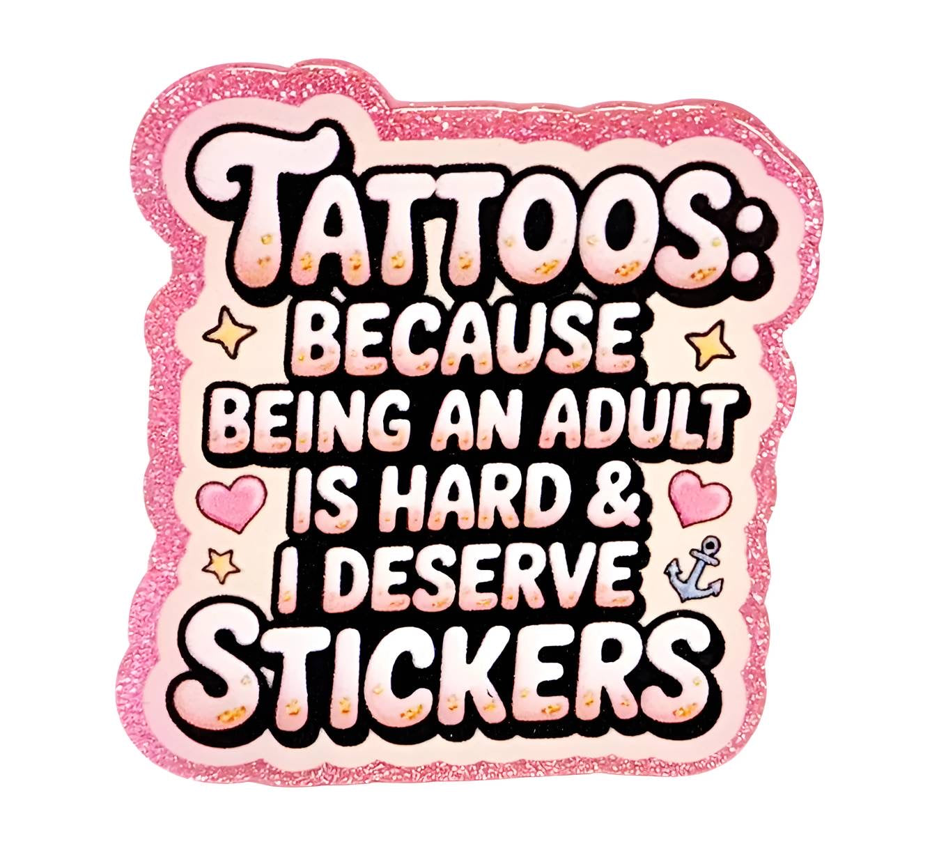 Tattoos ~ Acrylic Flatbacks (Exclusive Bailey's Beads Design)