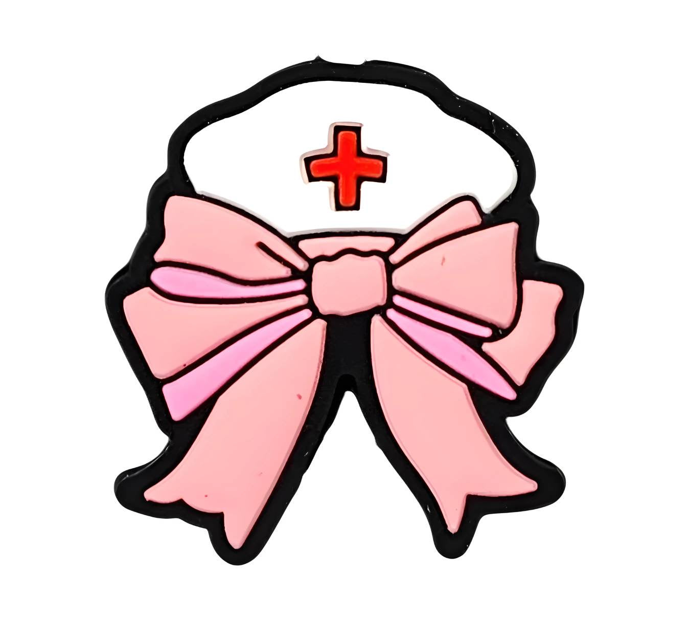 Pink Medical Ribbon Focal Beads