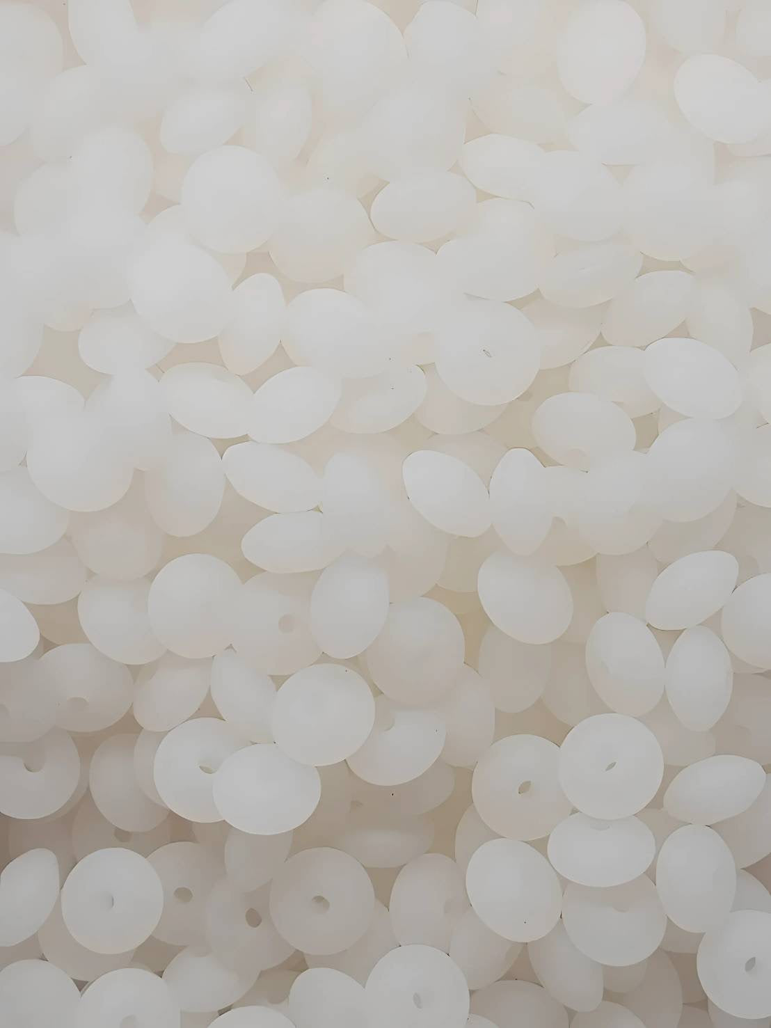 Moonlit Haze Silicone Lentil Beads