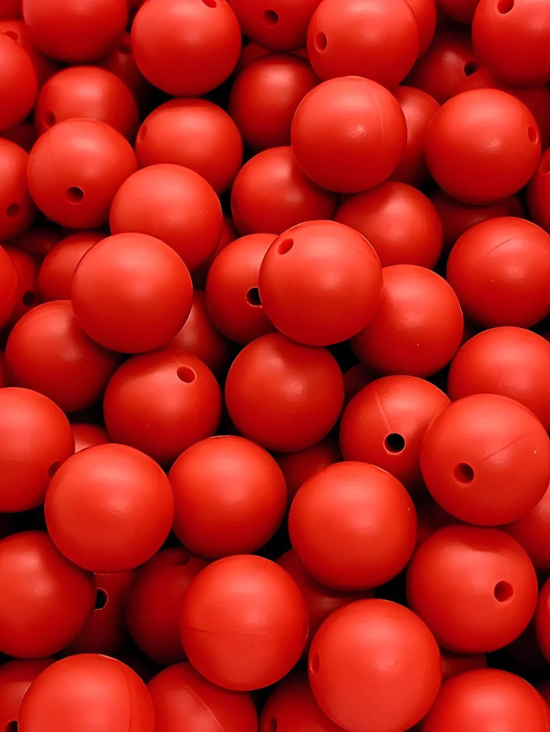 Mystic Ruby 15mm Silicone Beads