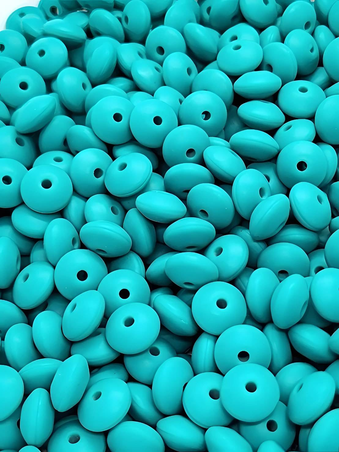 Island Breeze Silicone Lentil Beads