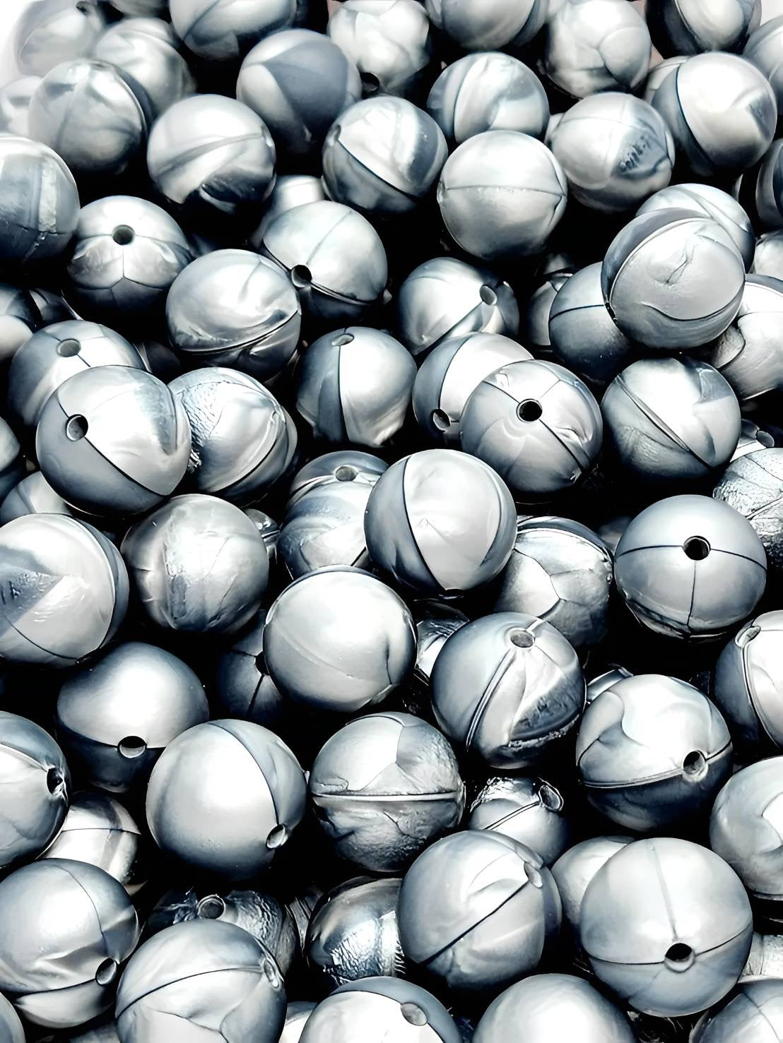 Galactic Gleam 15mm Silicone Beads