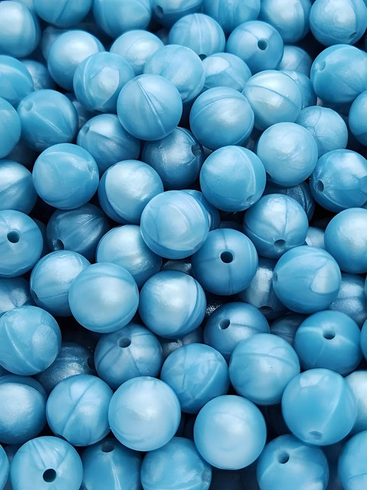Ocean Breeze 12mm Silicone Beads
