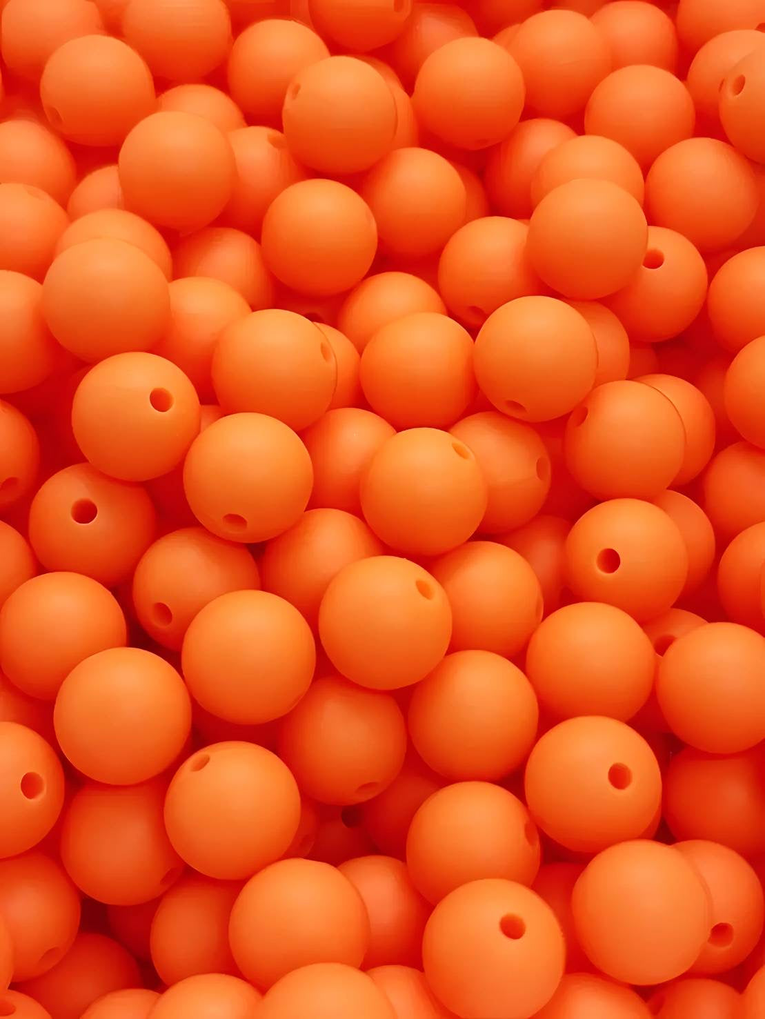 Pumpkin Spice 12mm Silicone Beads