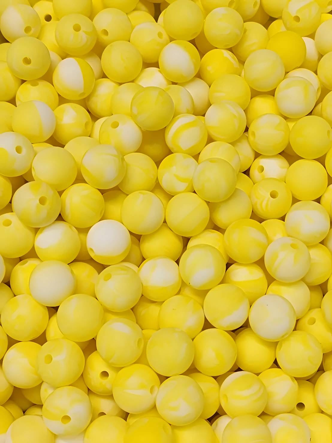 Buttercream 12mm Silicone Beads