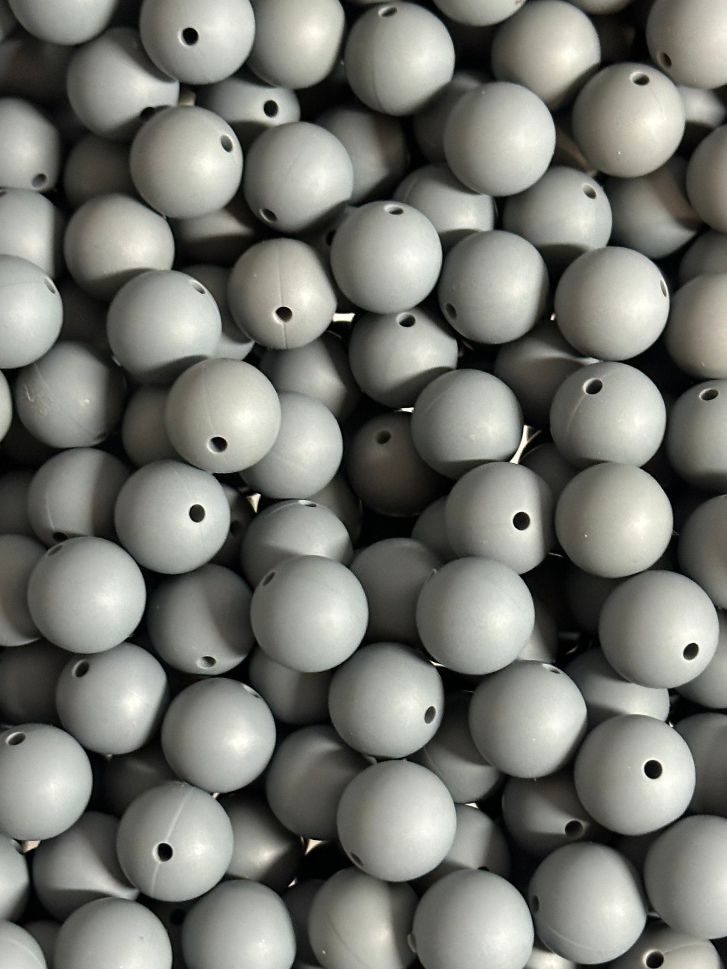 Pebble Stone 15mm Silicone Beads