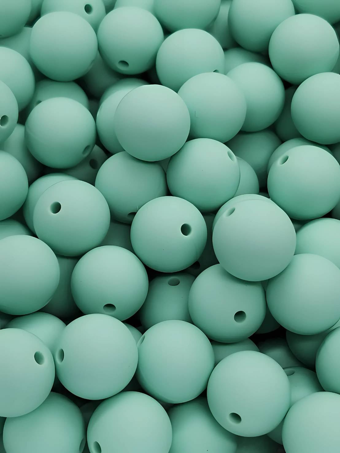 Bulk 50 Count 15mm Silicone Beads
