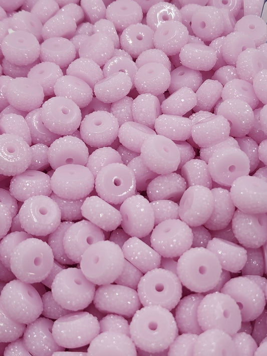 Pastel Purple Rhinestone 12mm Abacus Beads
