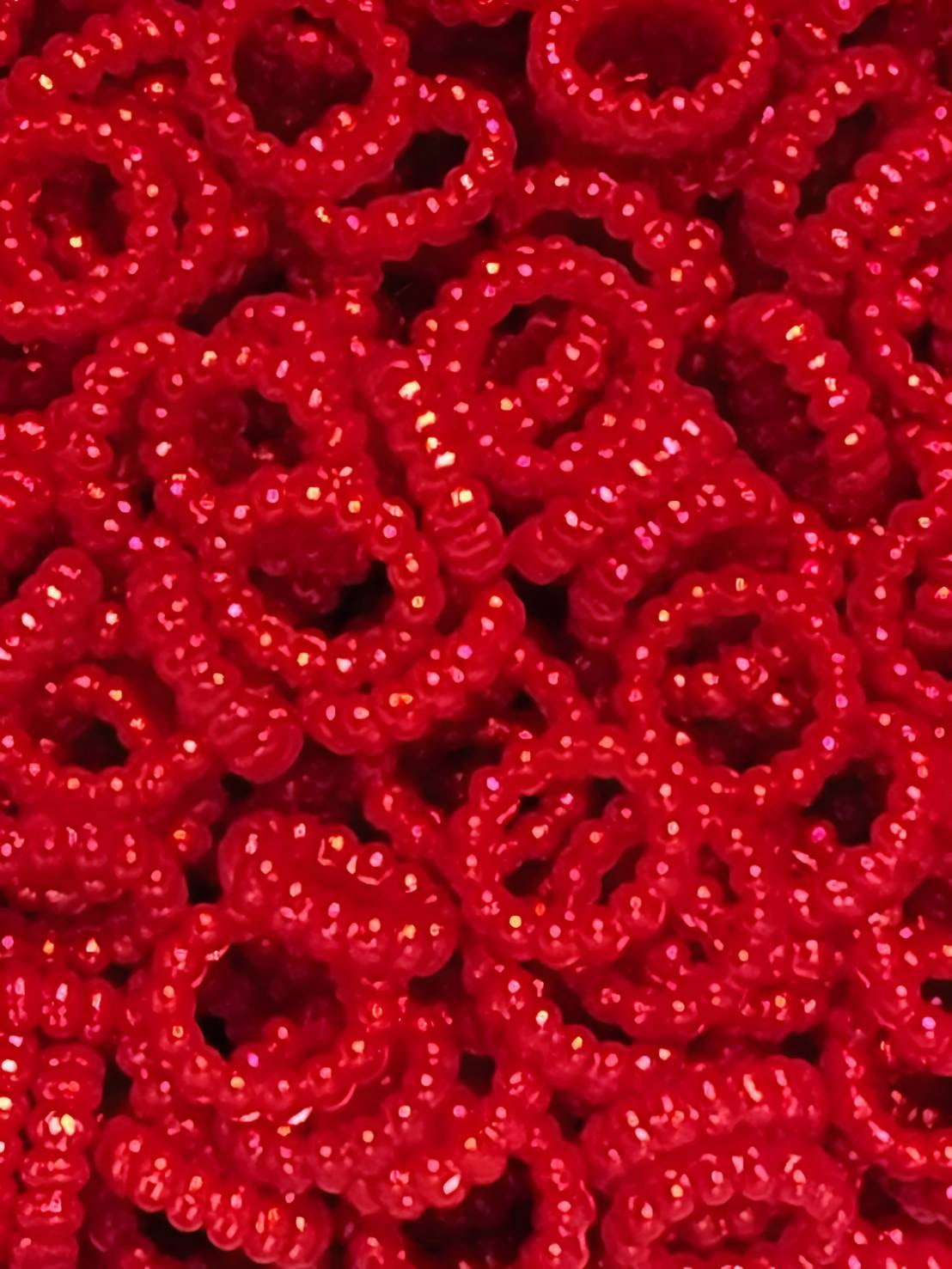 Red Pearl Spacers