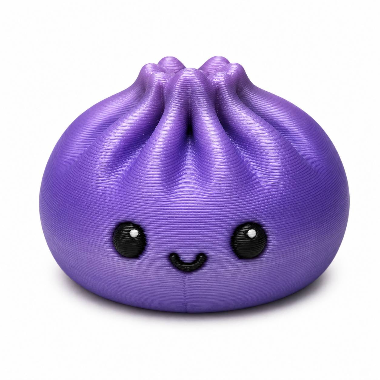 Cute Purple Kawaii Dumpling Pen Palz 3D Printed Bead by Bailey's Beads