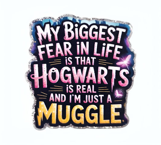 Muggle ~ Acrylic Flatbacks (Exclusive Bailey's Beads Design)
