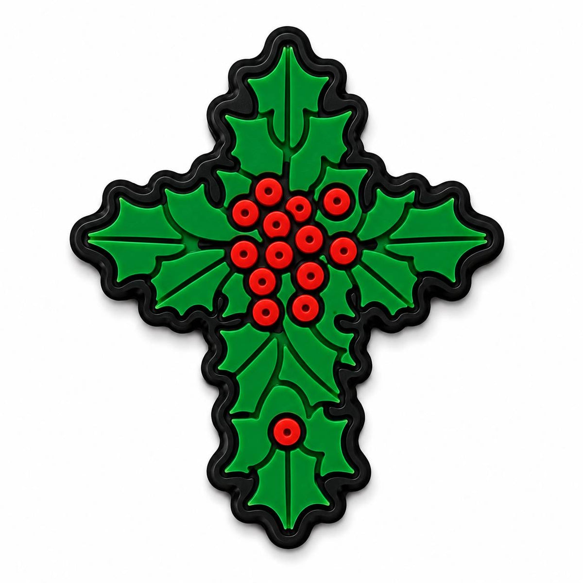 Holly Cross Exclusive Silicone Focal Bead