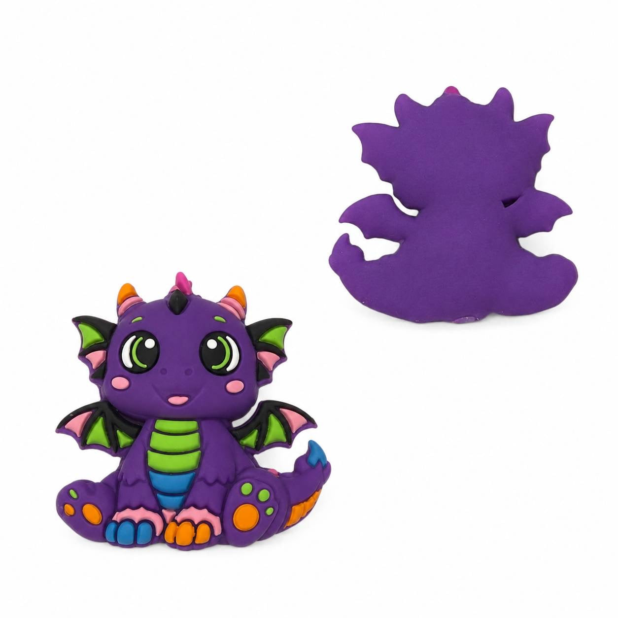 Pixie Blaze Dragon Silicone Focal Bead (Exclusive Design by Bailey's Beads)