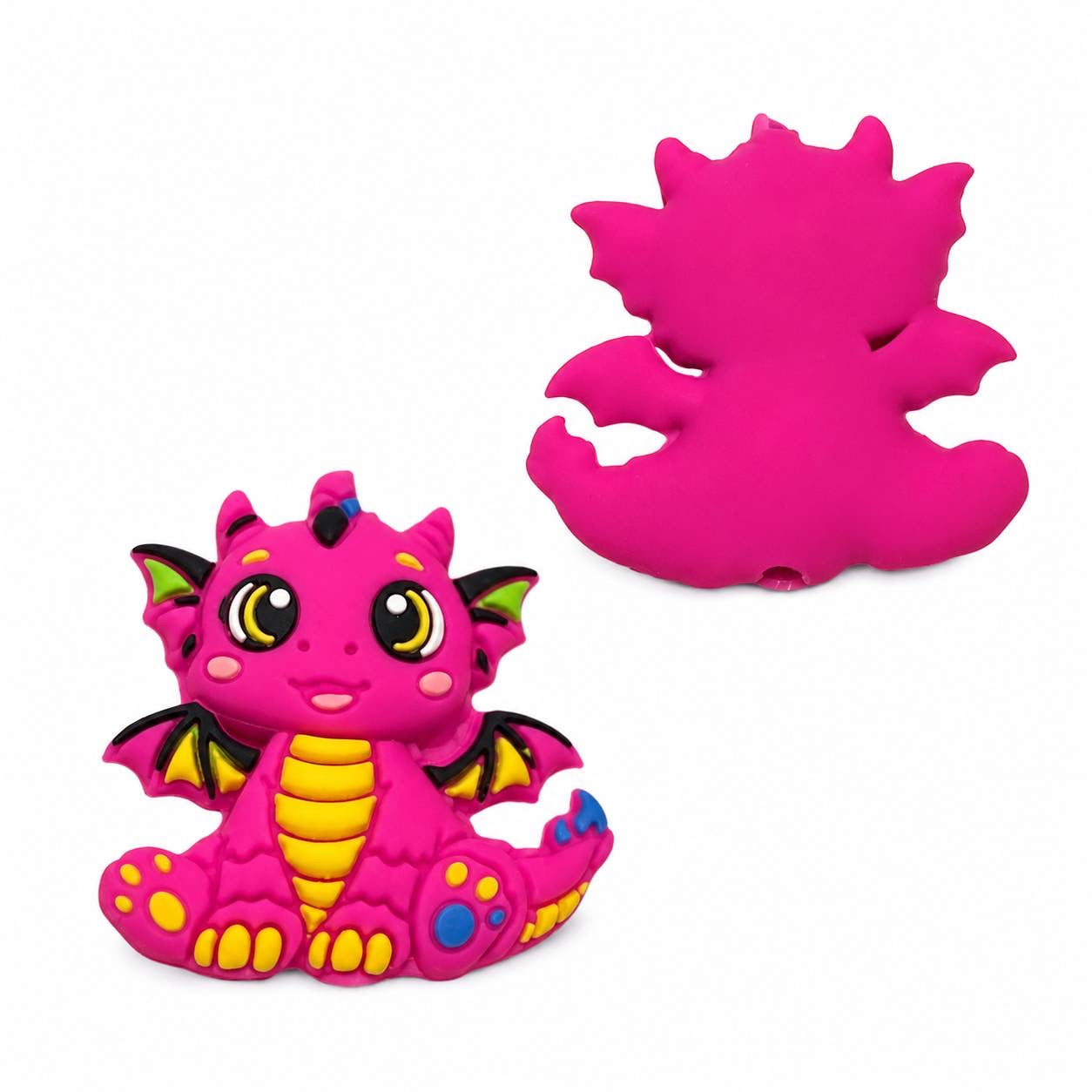 BubbleBlush Dragon Silicone Focal Bead (Exclusive Design by Bailey's Beads)