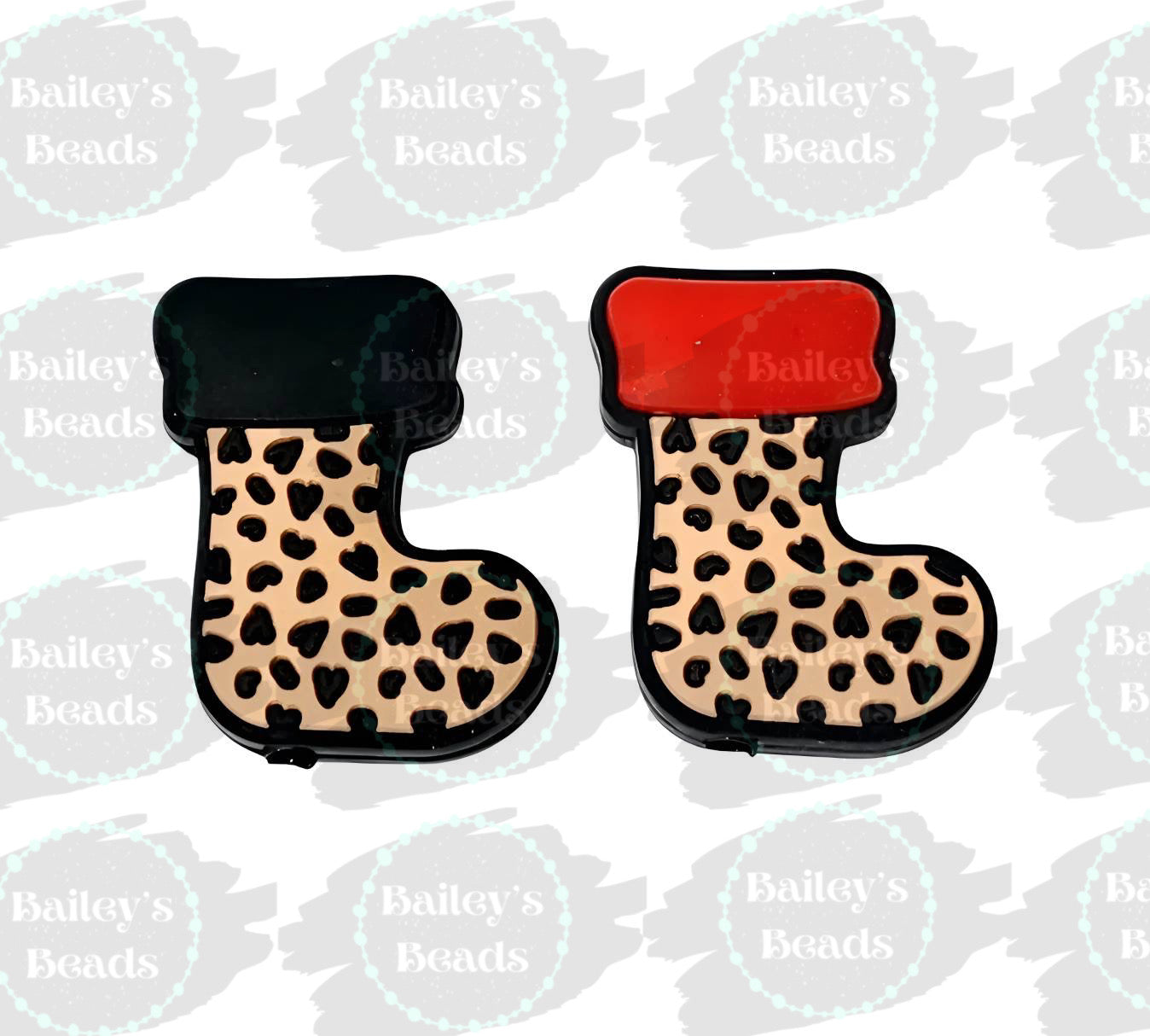 Leopard Stocking Silicone Focal Bead (Bailey's Beads Exclusive)