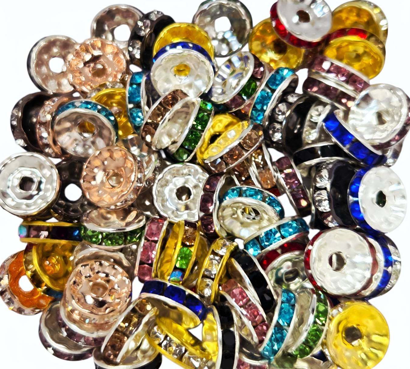 10mm Variety Pack Rhinestone (Spacers) 30 Count Pack