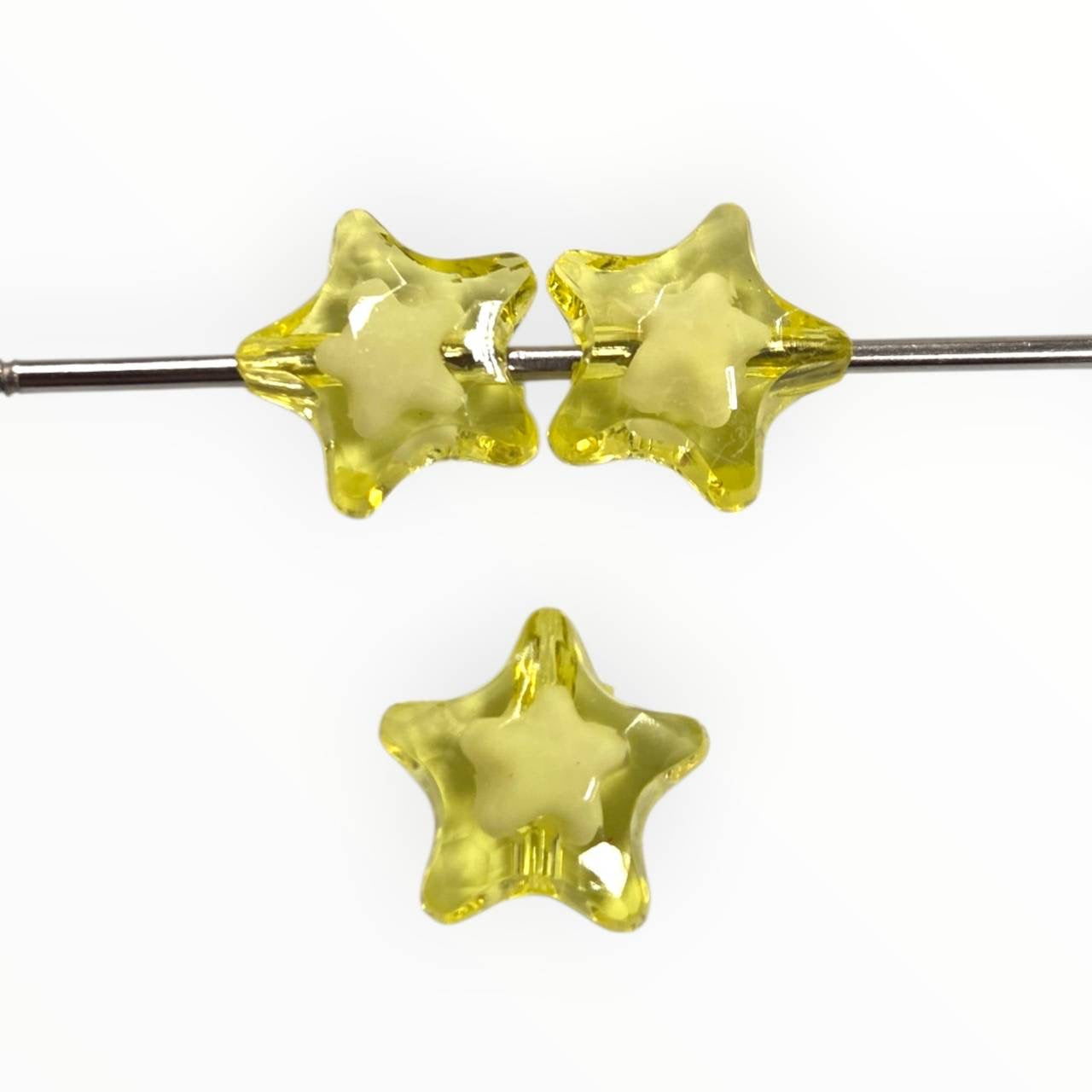 Citrine Star – 15mm Acrylic Bead