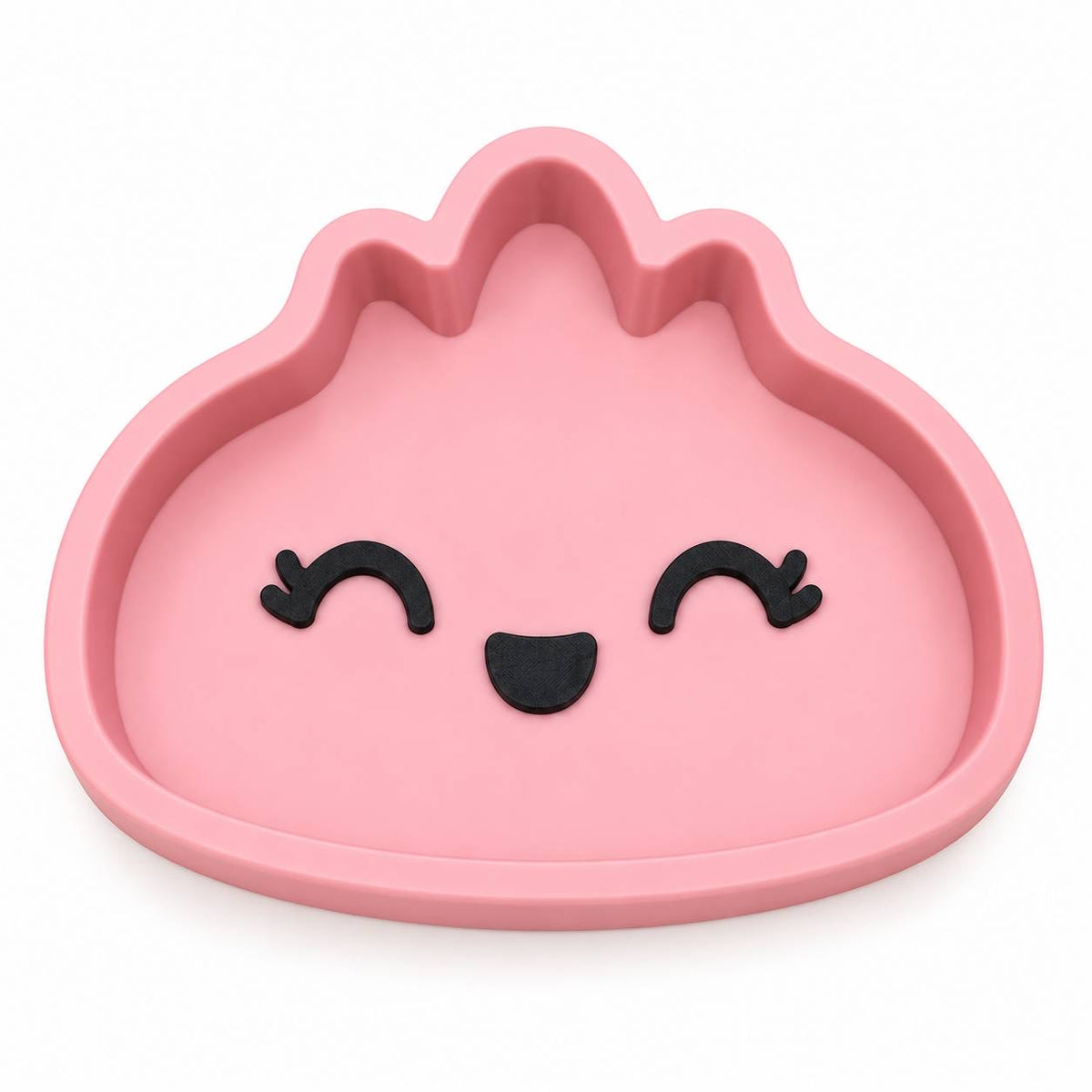 Blush Bloom soft pink Mini Dumpling 3D printed bead and trinket tray with smiling face