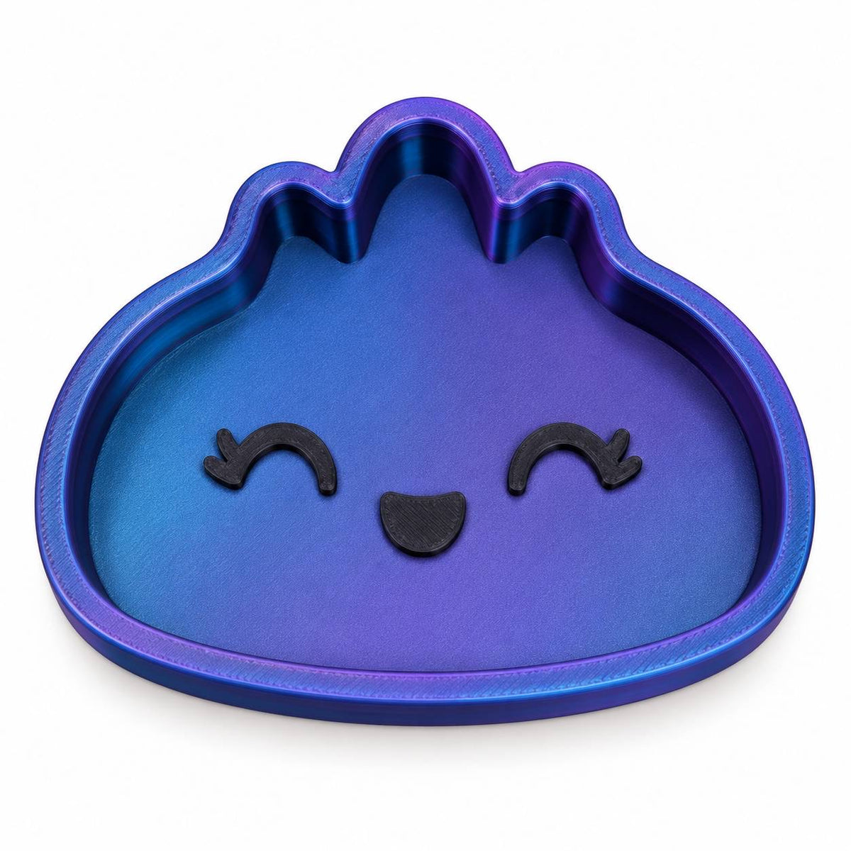 Cosmic Shift blue and purple color shifting Mini Dumpling 3D printed bead and trinket tray