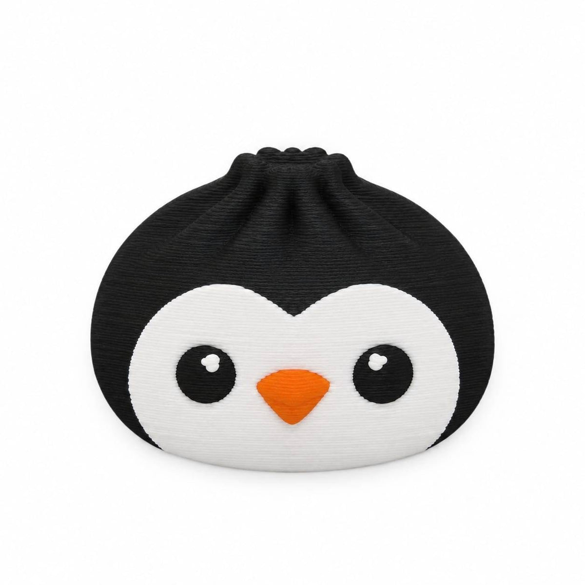 Waddles black and white penguin dumpling 3D printed bead