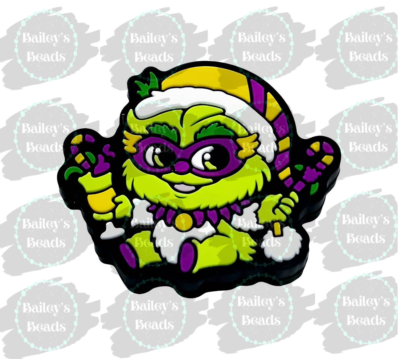 MardiGrinch Silicone Focal Beads (Bailey’s Beads Exclusive)