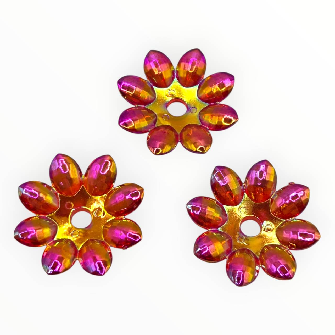 Large Red Acrylic Flower Petals