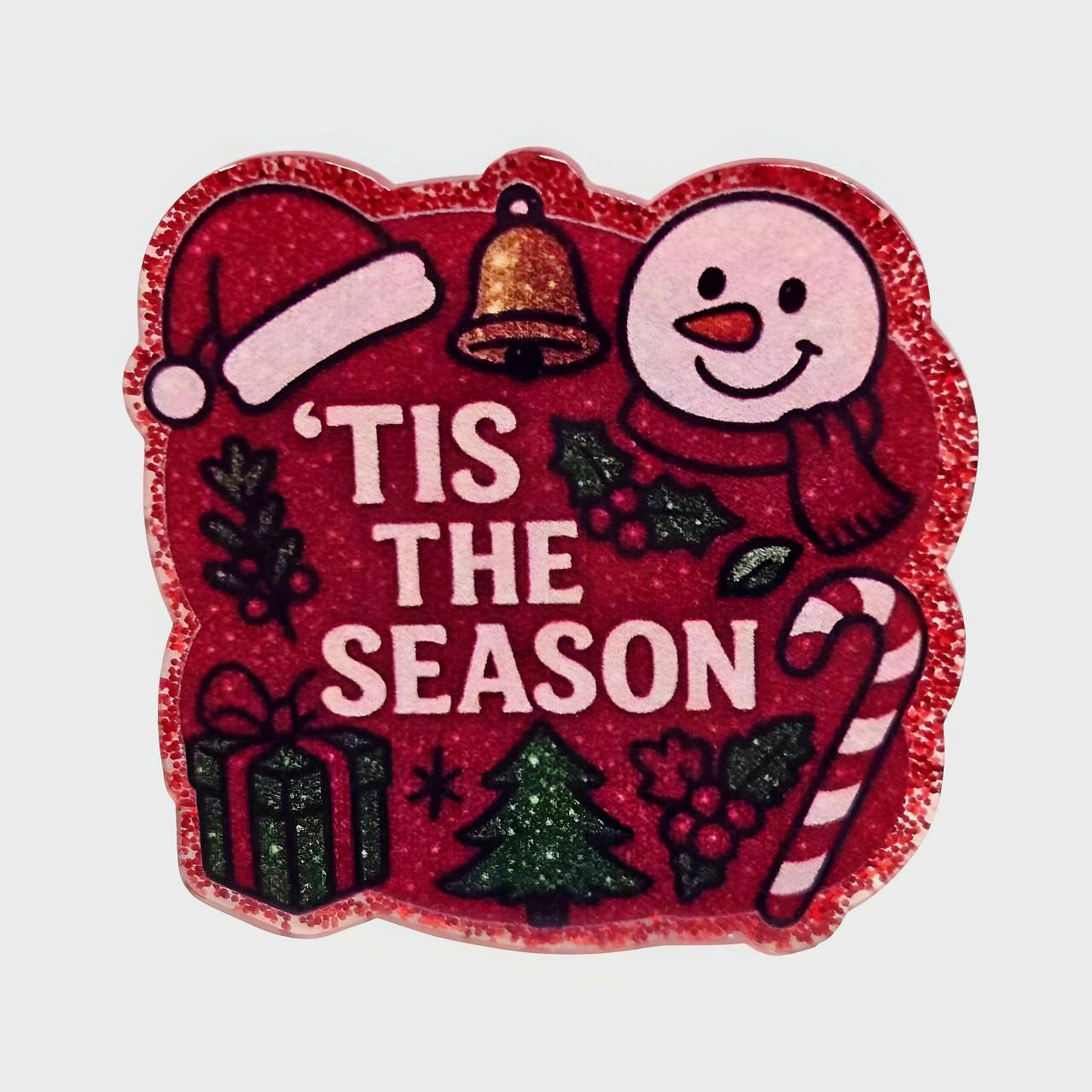 Tis the Season ~ Acrylic Flatbacks (Exclusive Bailey's Beads Design)