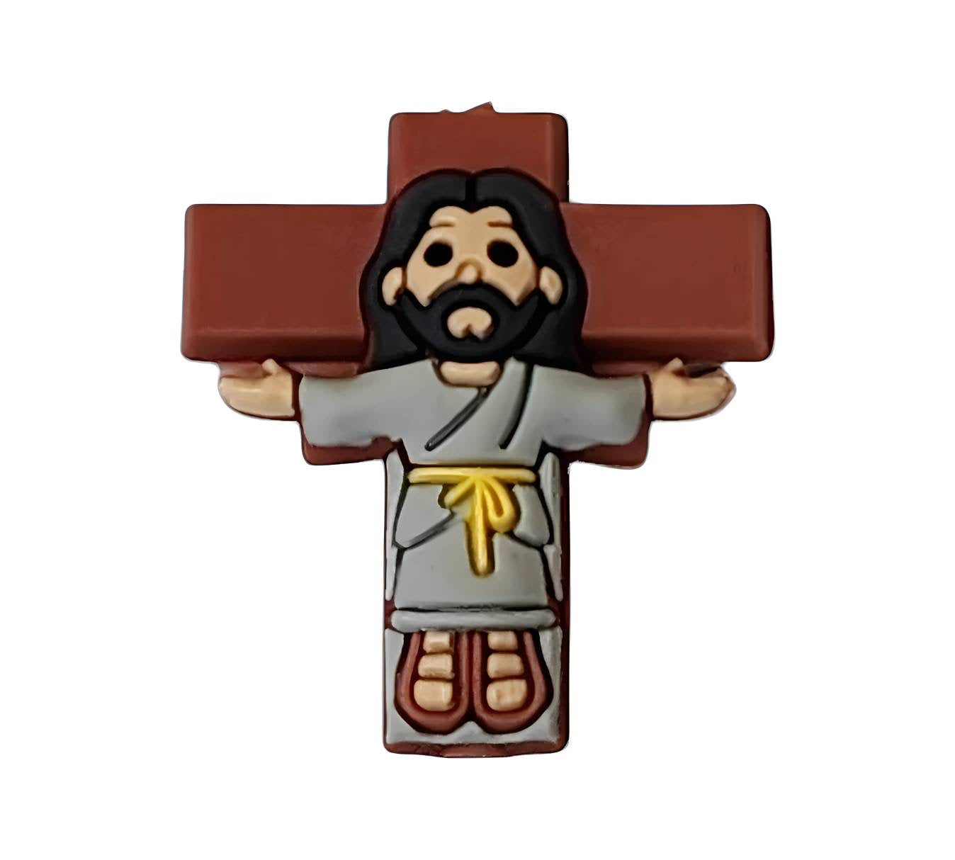 3D Cross Silicone Focal Bead (Custom Design by Bailey's Beads)