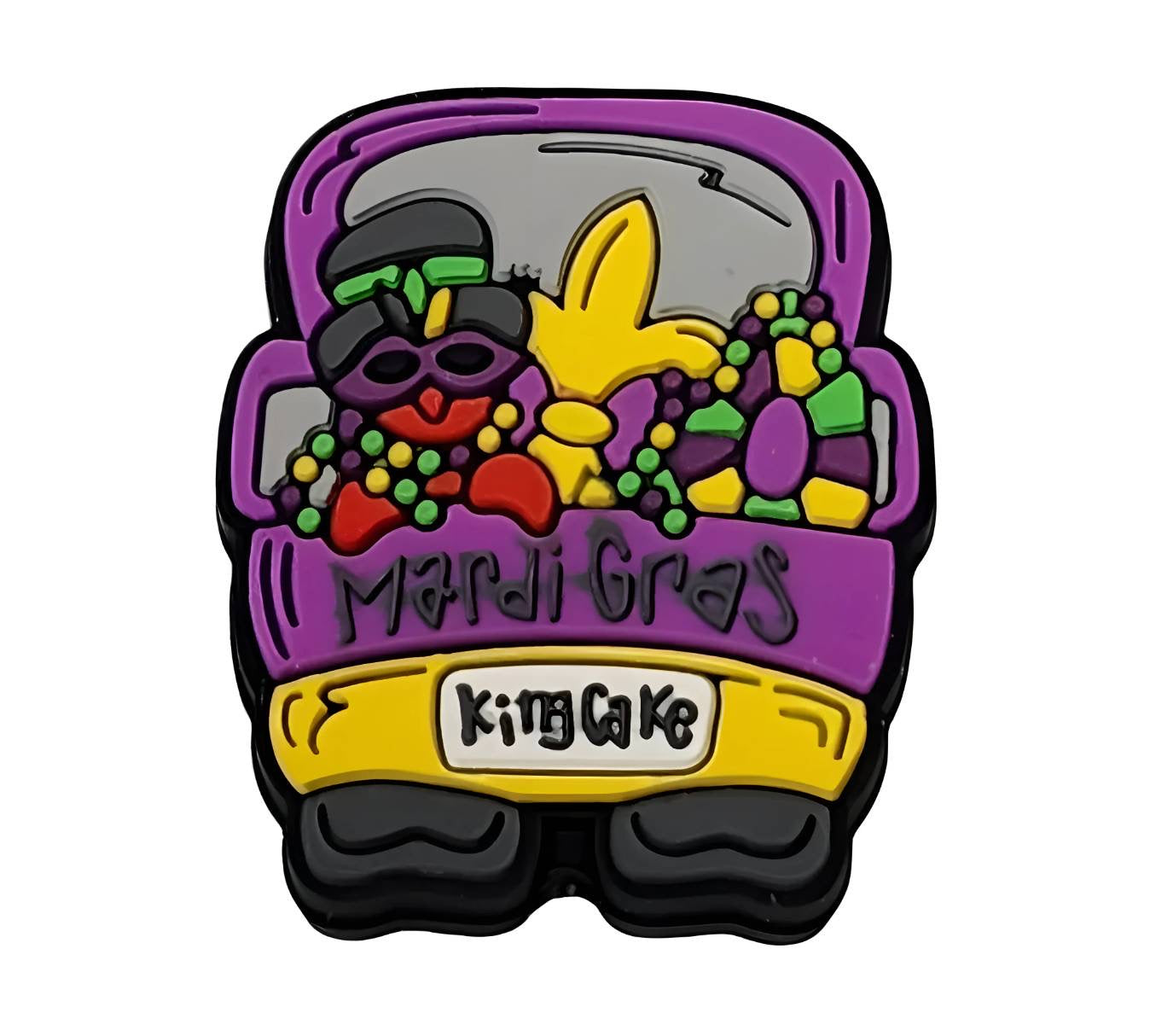 **WHOLESALE** Mardi Gras Truck Focal Beads (Custom)