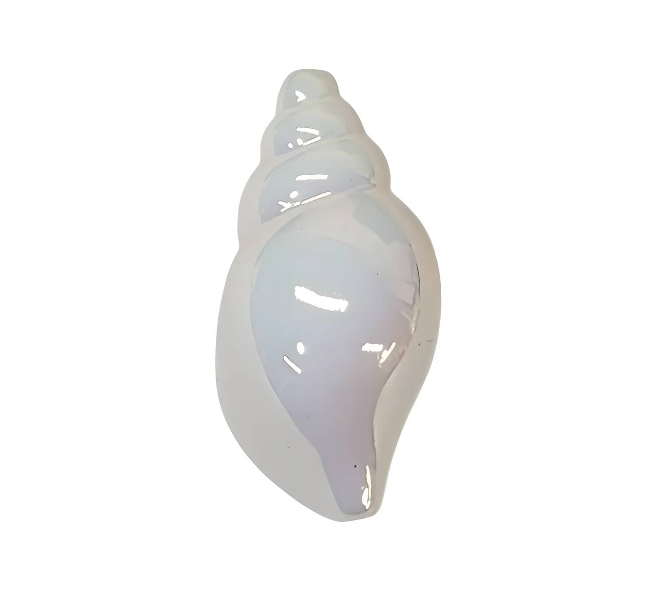 White Shell Acrylic Beads