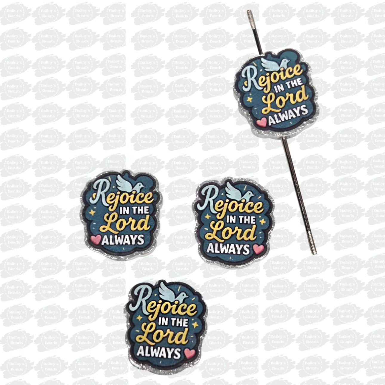 Rejoice Acrylic Focal Pops (Bailey’s Beads Exclusive)