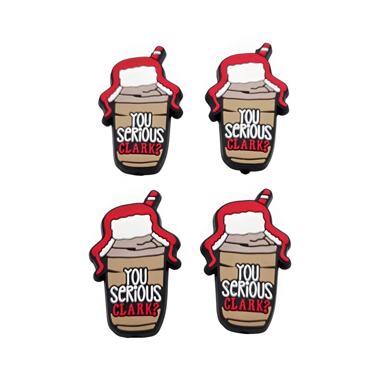 Serious Clark? Coffee Cup Silicone Focal Beads