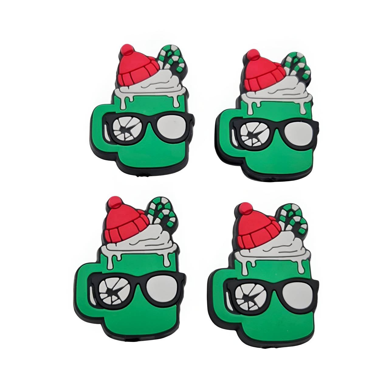 Triple Dog Dare Cocoa Silicone Focal Beads