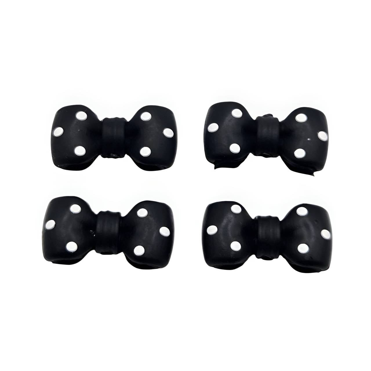 Dotty Diva Bow Silicone Focal Beads