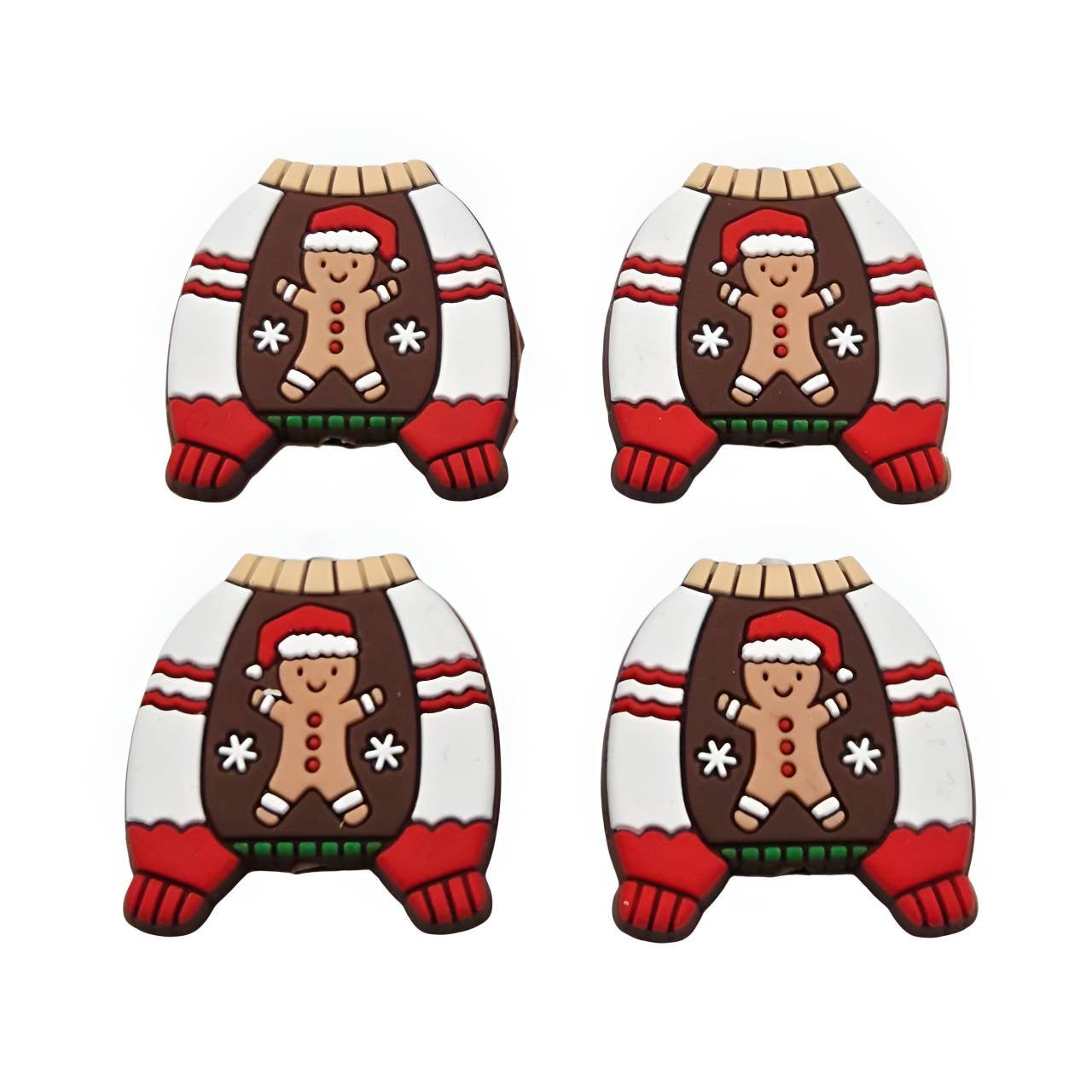Jinglebread Snuggle Silicone Focal Beads