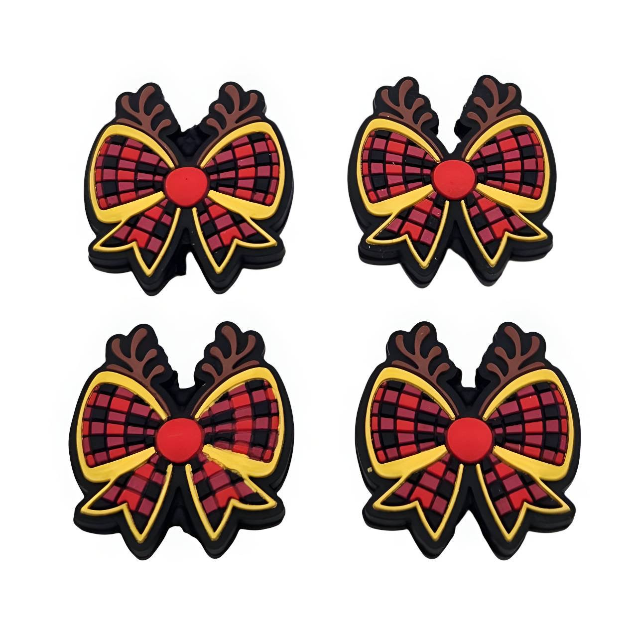 Rudolph's Ribbon Silicone Focal Beads