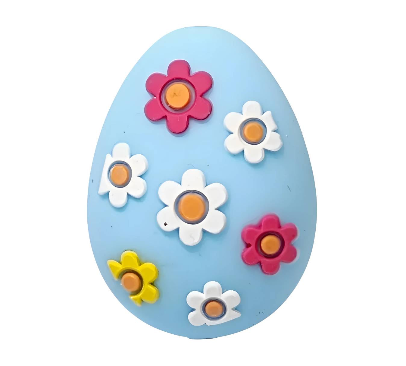 3D Blue Egg Focal Beads