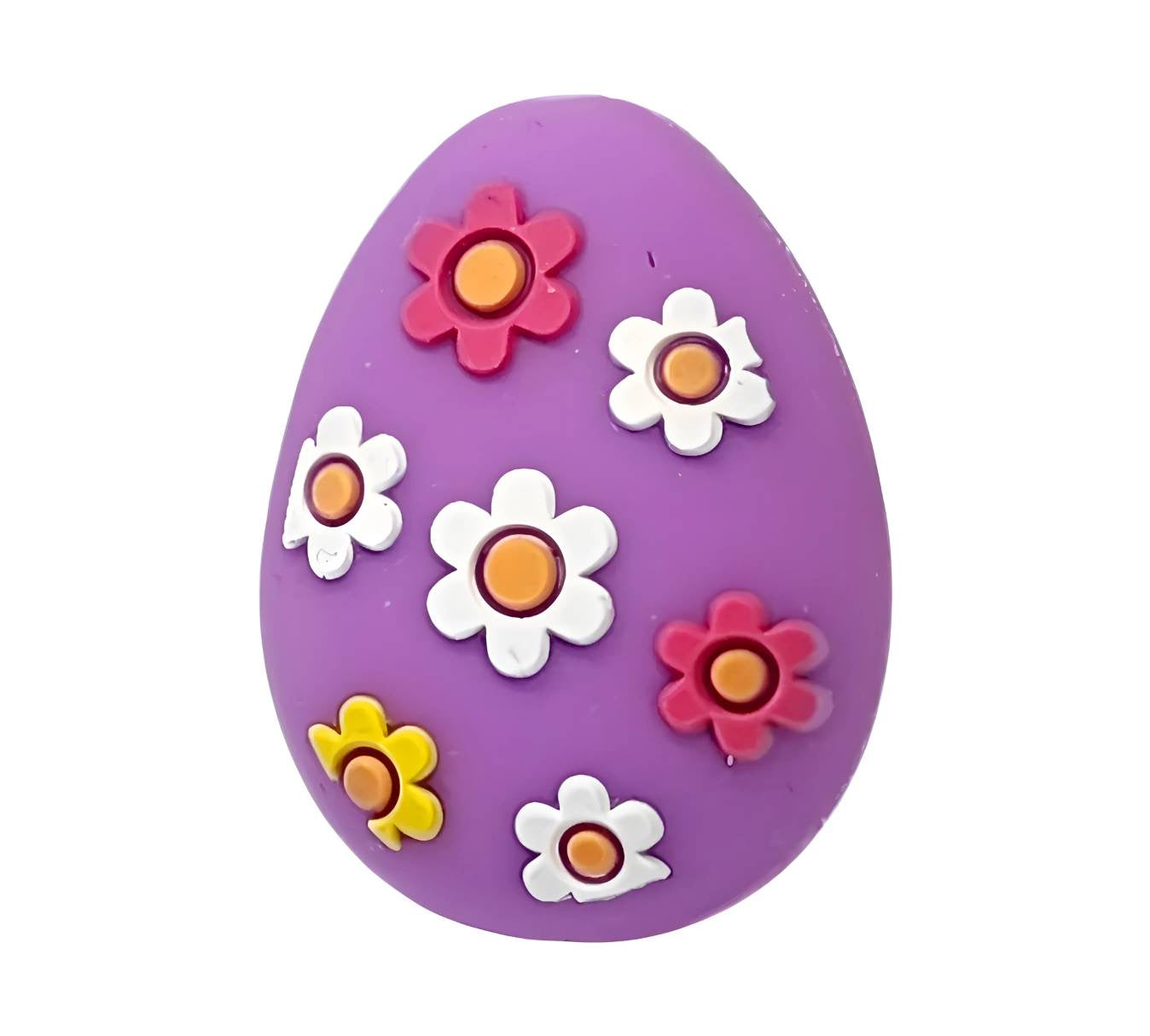 3D Purple Egg Focal Beads