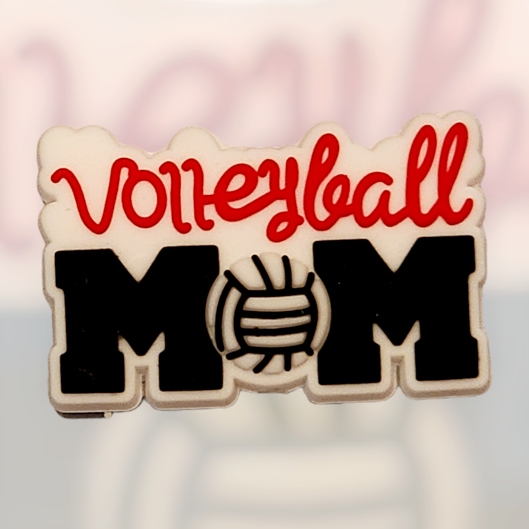 Volleyball Mom Focal Bead (Small)