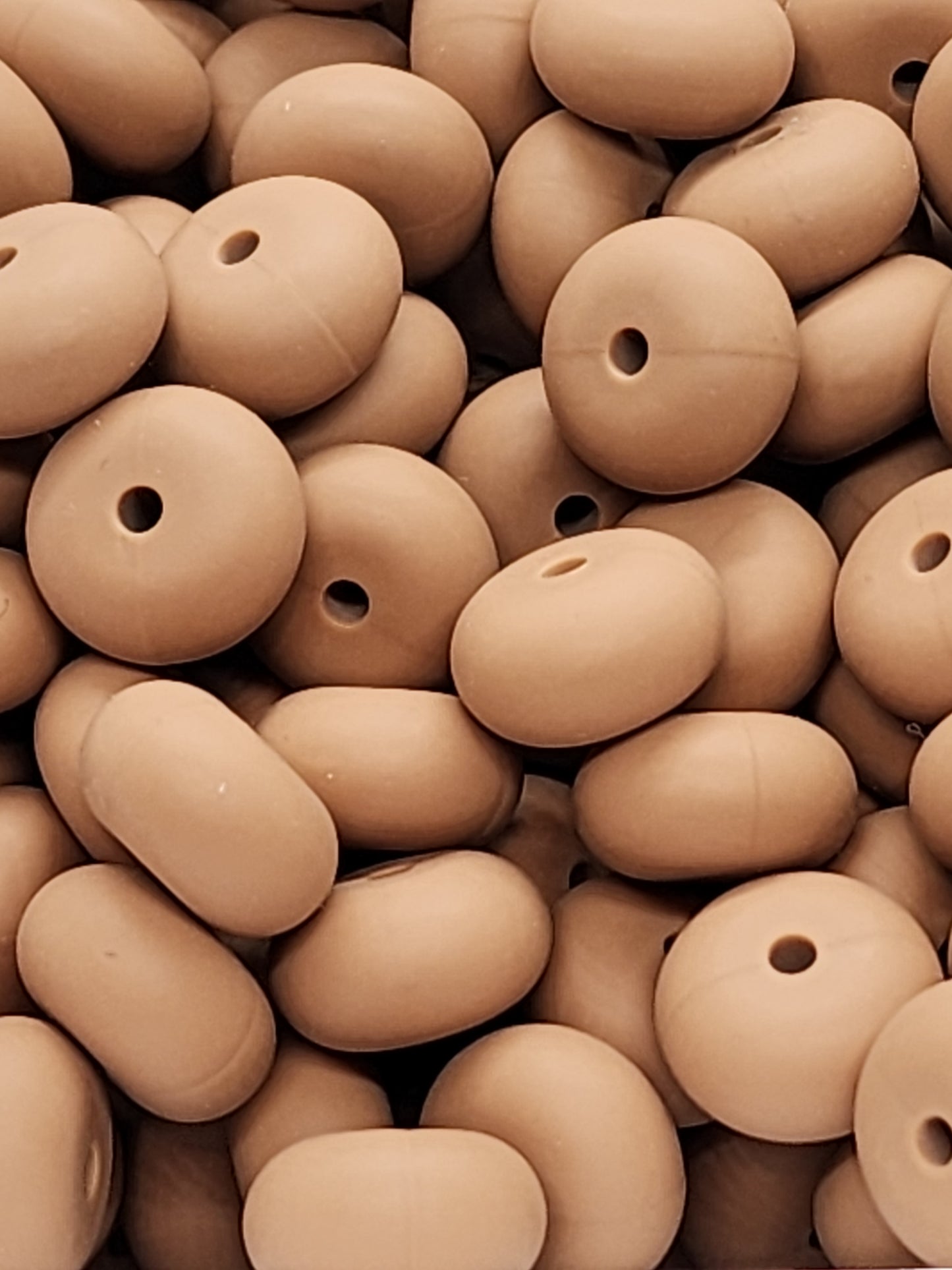 14. Brown Abacus Silicone Beads