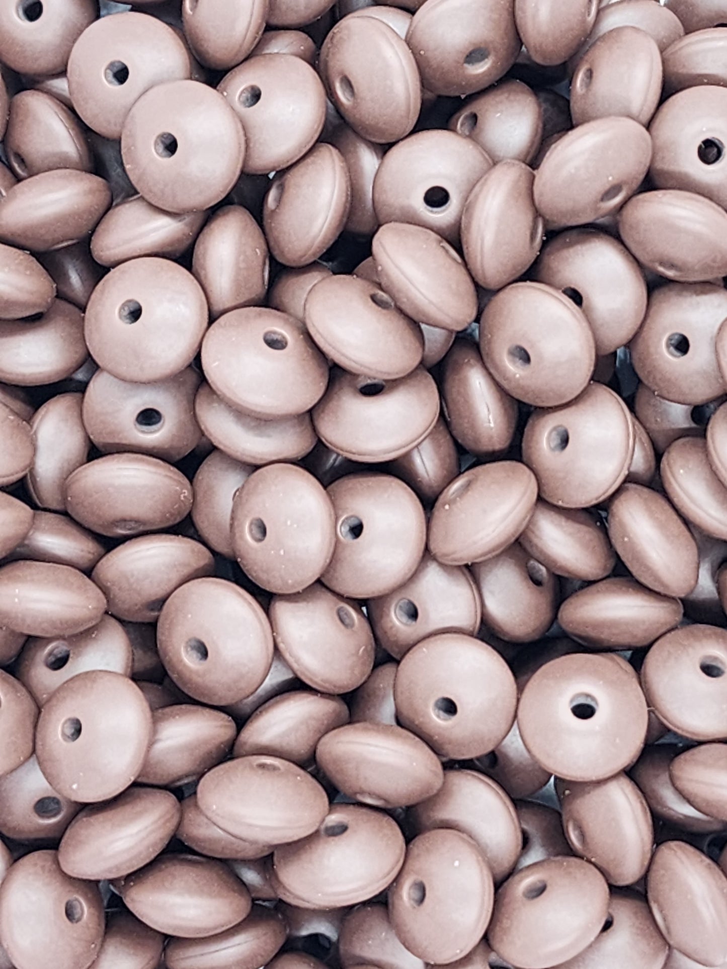 Coffee Silicone Lentil Beads