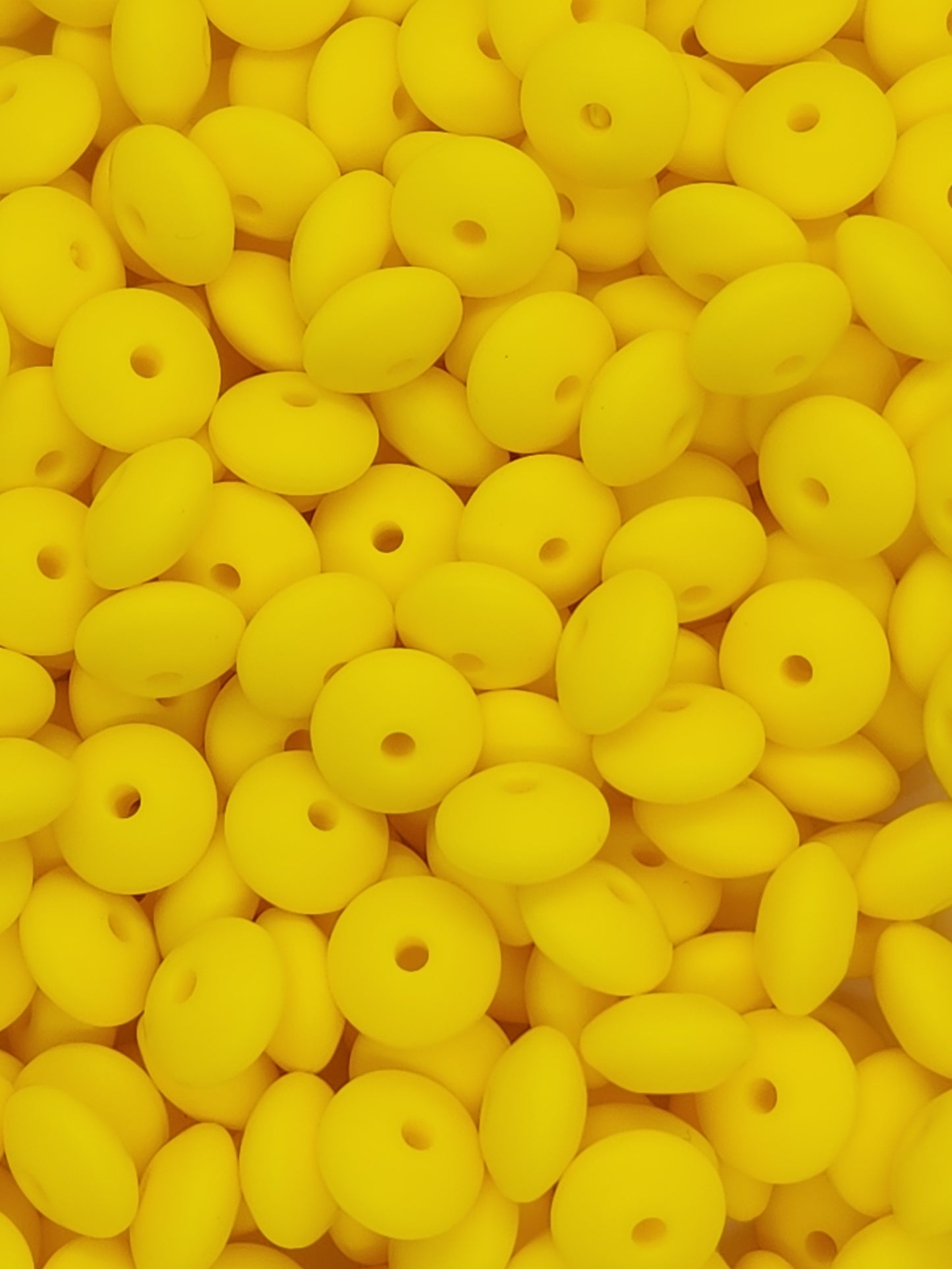 Sunshine Silicone Lentil Beads