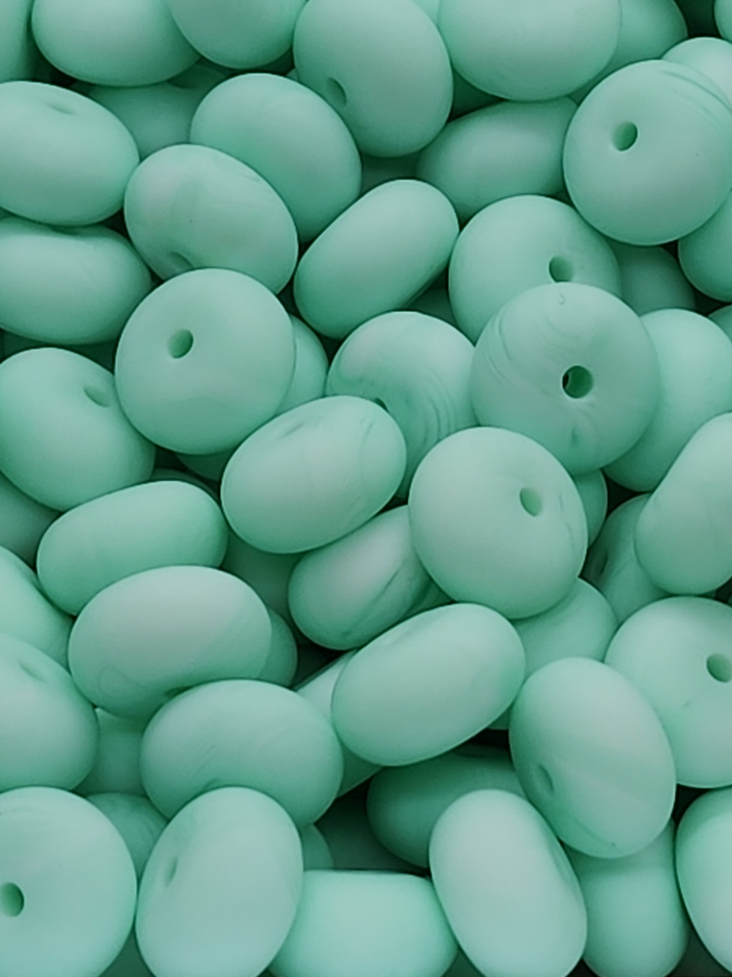 28. Marble Mint Abacus Silicone Beads