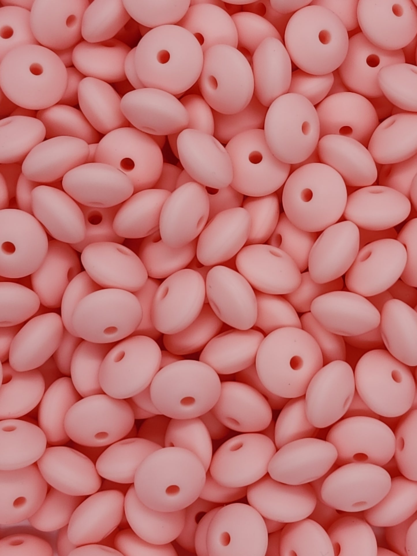 Opal Oasis Silicone Lentil Beads