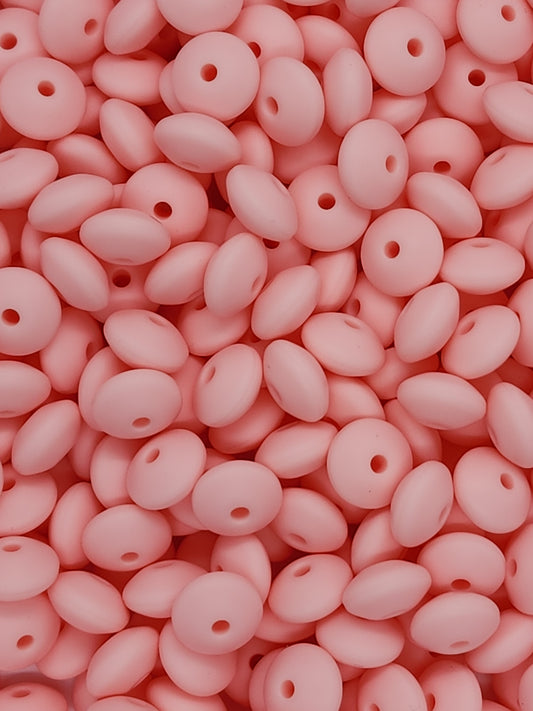 Opal Oasis Silicone Lentil Beads